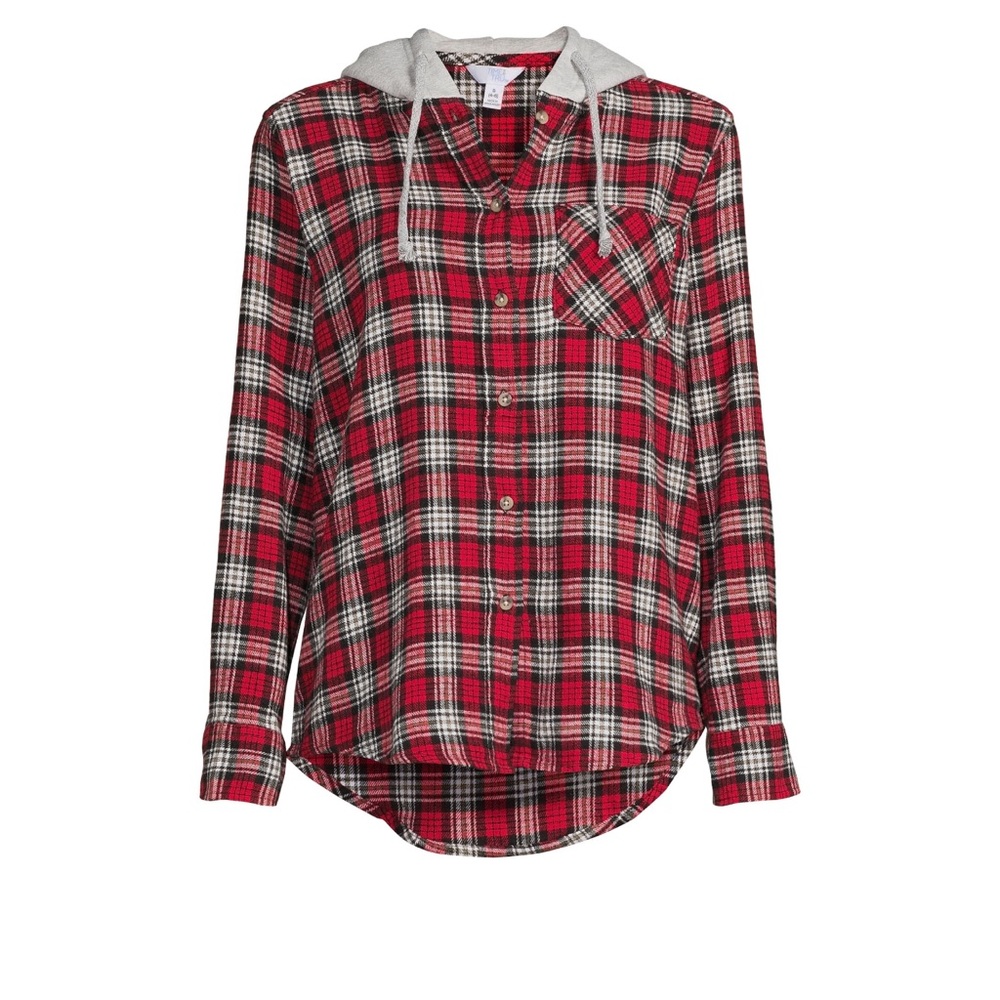 Time and Tru Women’s Hooded Flannel XL NWT